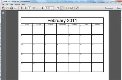 Blank Calendar