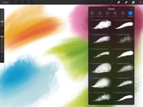 Blender Palette Paint Brushes