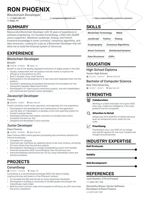 Blockchain-based resumes