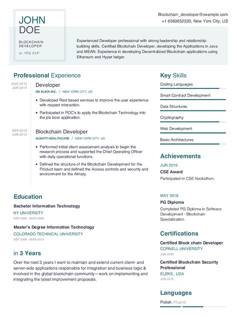 Blockchain-based resumes