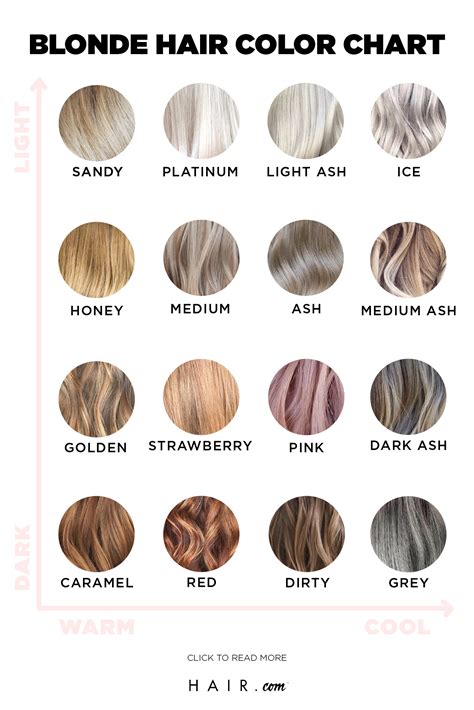 Blonde Hair Color Palettes Combination 1