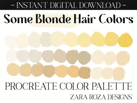 Blonde Hair Palette