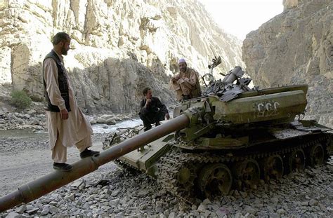 Blown up tanks in Afghanistan