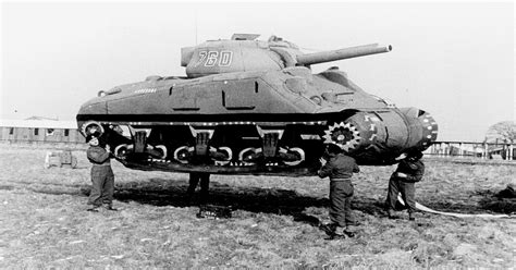 Blown up tanks in World War II