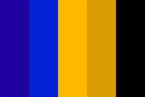 Blue and gold color palette digital design