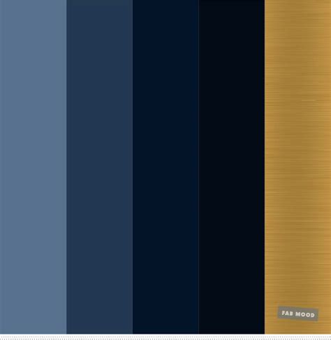 Blue and gold color palette inspiration