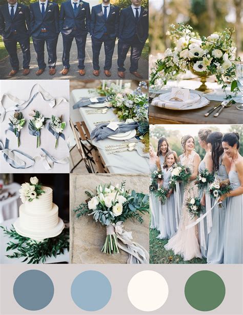 Blue and Green Wedding Color Palette Ideas