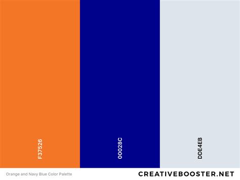 Blue and Orange Color Combinations