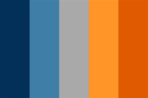 Blue and Orange Color Palette