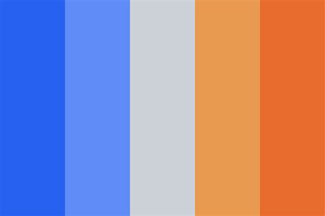 Blue and Orange Palette