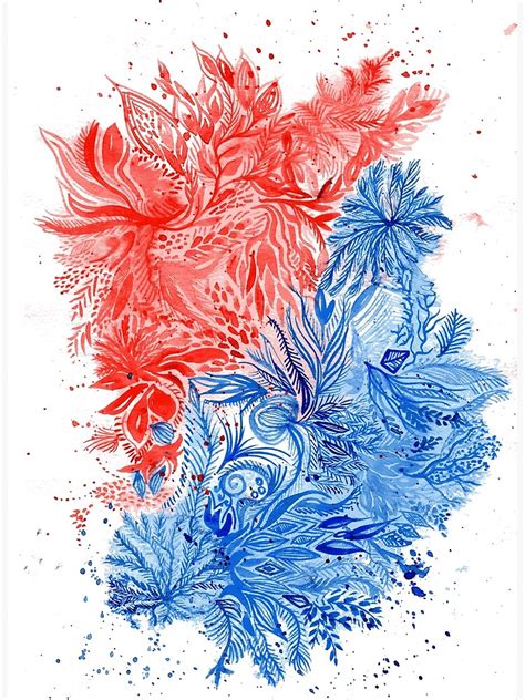 Blue and Red Art and Design