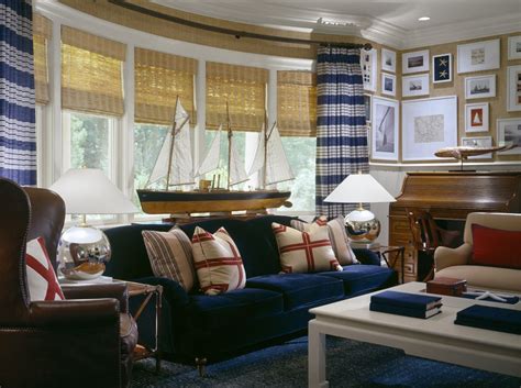 Blue and White Nautical Interior