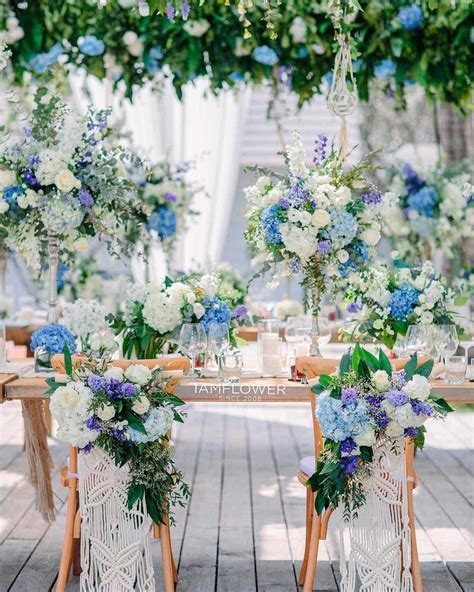 Blue and White Wedding Decor