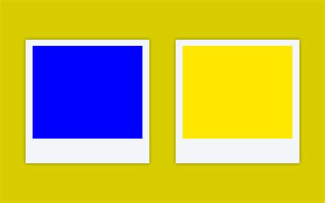 Blue and Yellow Contrast