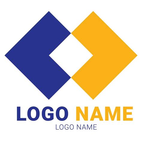 Blue and yellow logo design