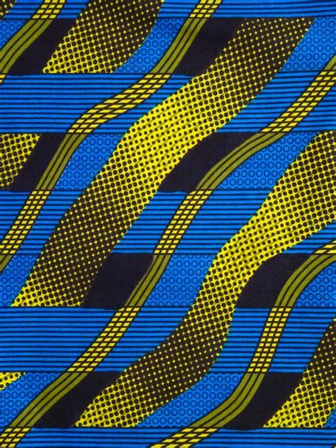 Blue and yellow print design