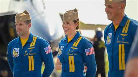 Blue Angels Crew in Flight