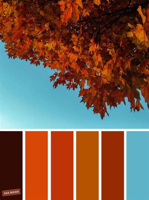 Blue Autumn Color Palette