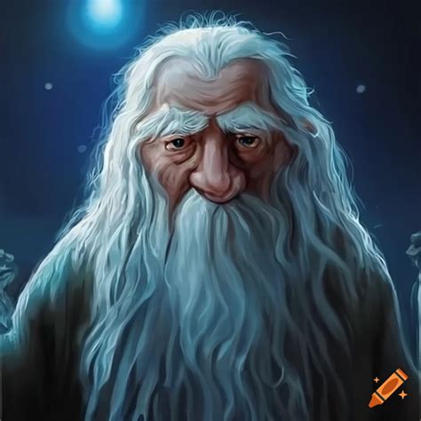 Gandalf in blue robes