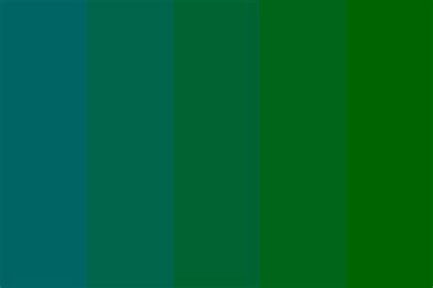 Analogous blue-green color palette