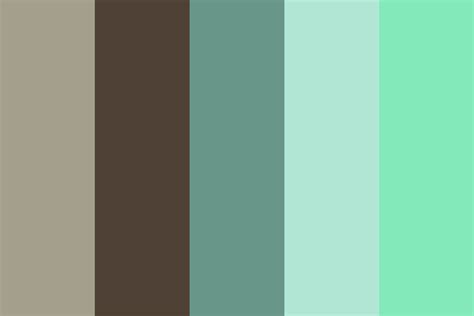 Blue Green Brown Color Palette