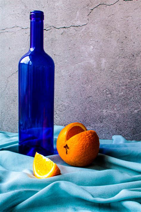 Blue Green Orange Still Life