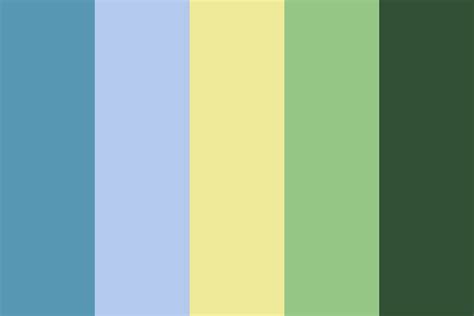 Blue Green Yellow Color Palette Inspiration