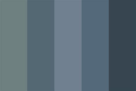 A stunning cold colour palette featuring blues and greys