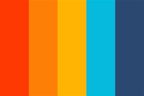 Blue and Orange Complementary Color Scheme