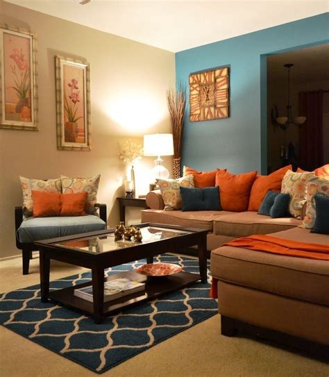 Blue Orange Room Decor