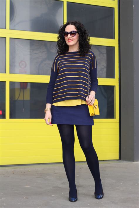 Blue yellow fashion inspiration