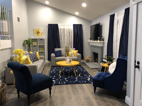 Blue yellow home decor inspiration