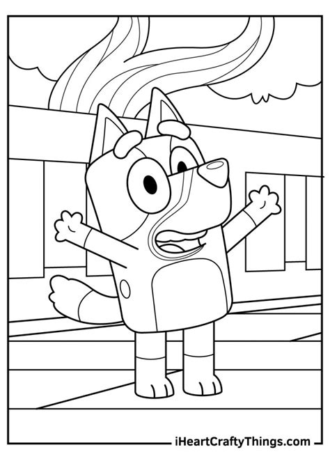 Bluey Coloring Page Variations