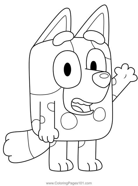 Bluey Coloring Pages for Toddlers