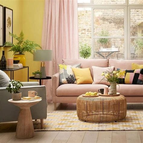 Blush Pink and Yellow Color Palette