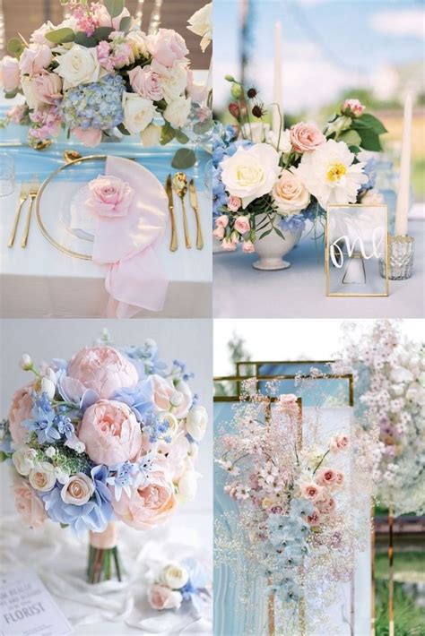 Blush Pink and Baby Blue Color Palette