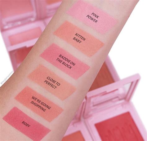 Makeup Revolution Blush Shades Swatches