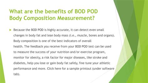 Benefits of Bod Pod