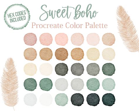 Boho Chic Hair Color Palette