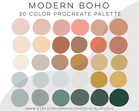 Boho Color Palette Example 2