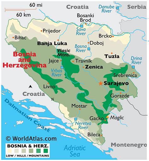 Bosnia and Herzegovina Map