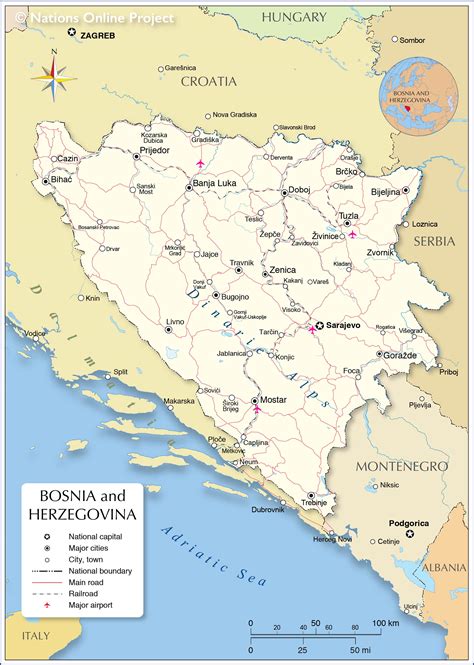 Bosnia and Herzegovina Map