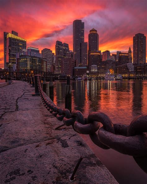 Description of Boston Sunset Photography