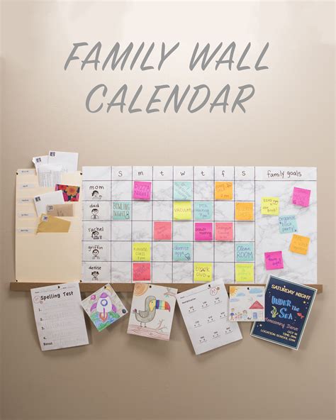 Description of Box Wall Calendars for Families