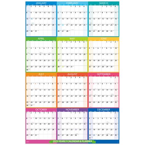 Description of Box Wall Calendars Time Management