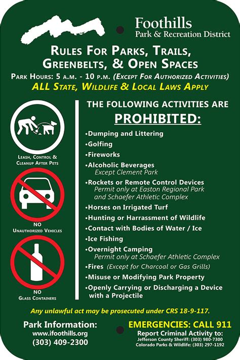 Park rules and regulations at Bradley Square 12