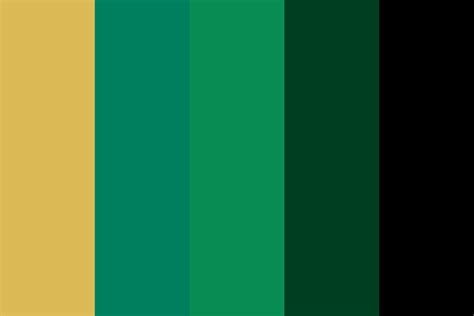 Bright Green and Gold Palette Example