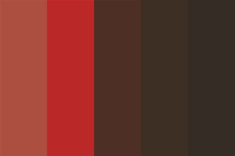 Bright Red Brown Color Palette