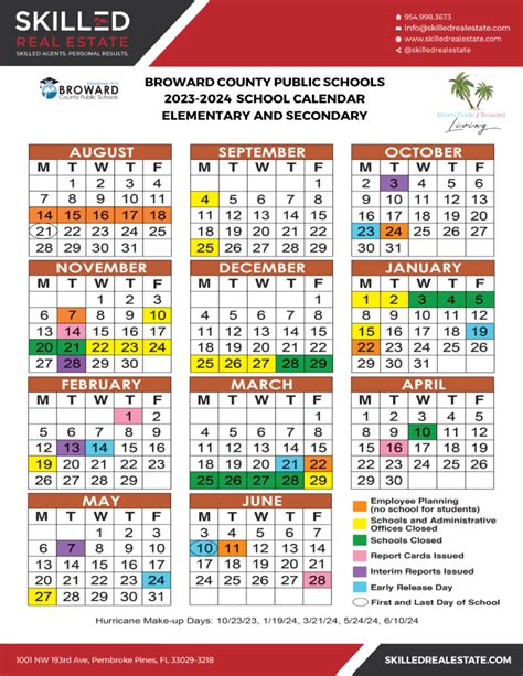 Broward Schools Calendar Image 1