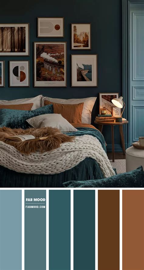 Brown and Blue Combination